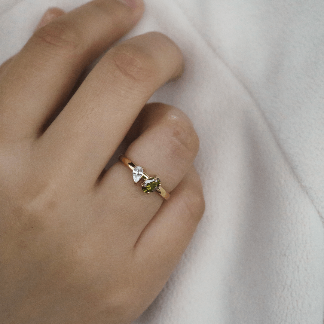 Olivea Sparkle Ring | 18k Gold Plated, Tarnish-Free 6