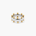 Orion Mixed Ring | Two-Tone 18k Gold Plated Stainless Steel 0