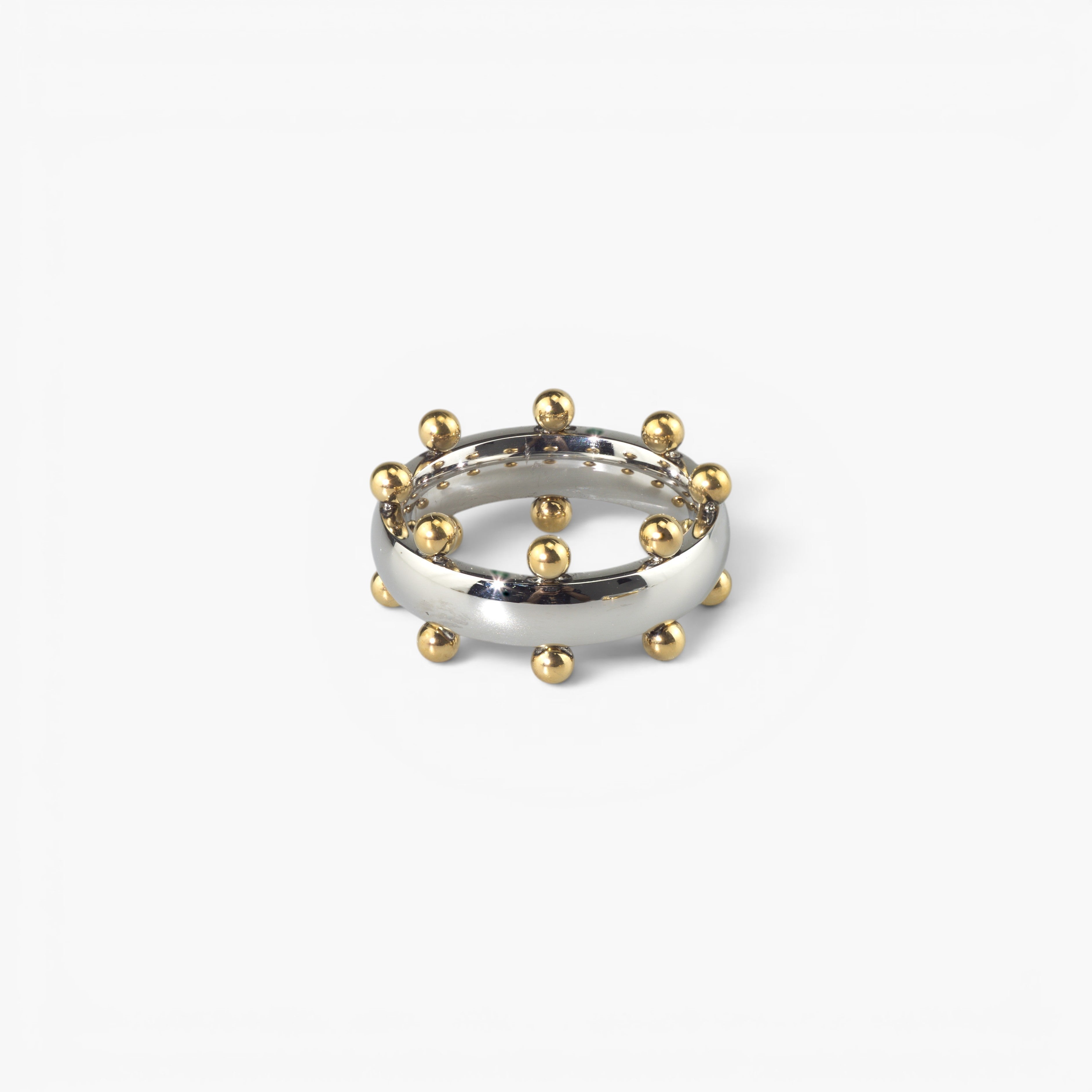 Orion Mixed Ring | Two-Tone 18k Gold Plated Stainless Steel 3