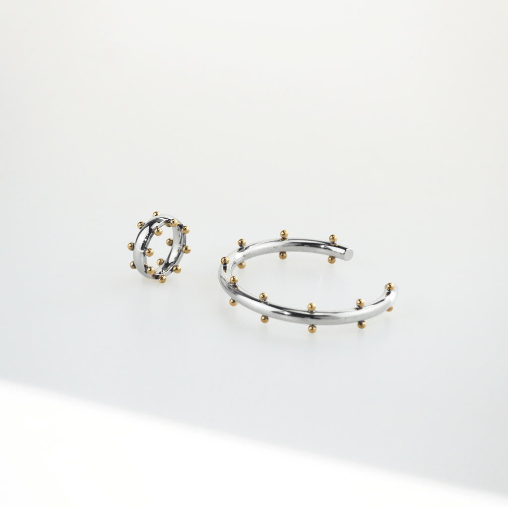 Orion Mixed Ring | Two-Tone 18k Gold Plated Stainless Steel 5