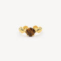 Orion Spirit Ring | Tiger's Eye Stone, Adjustable Gold-Plated Band 0