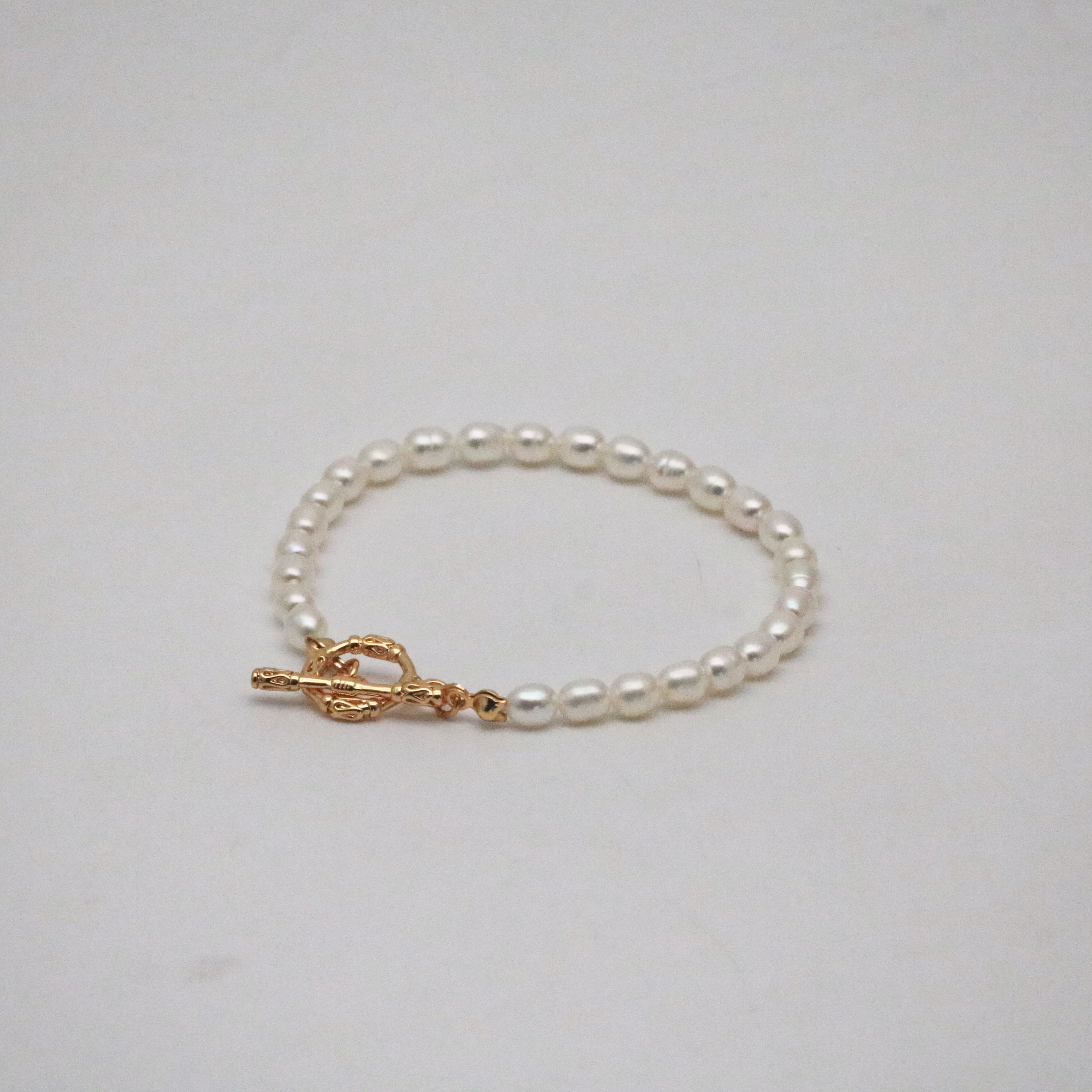Pavia Pearl Bracelet | Handcrafted Freshwater Pearls, 18k Gold Plated Clasp 0