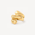 Pavo Coil Ring | 18k Gold Plated Stainless Steel 0