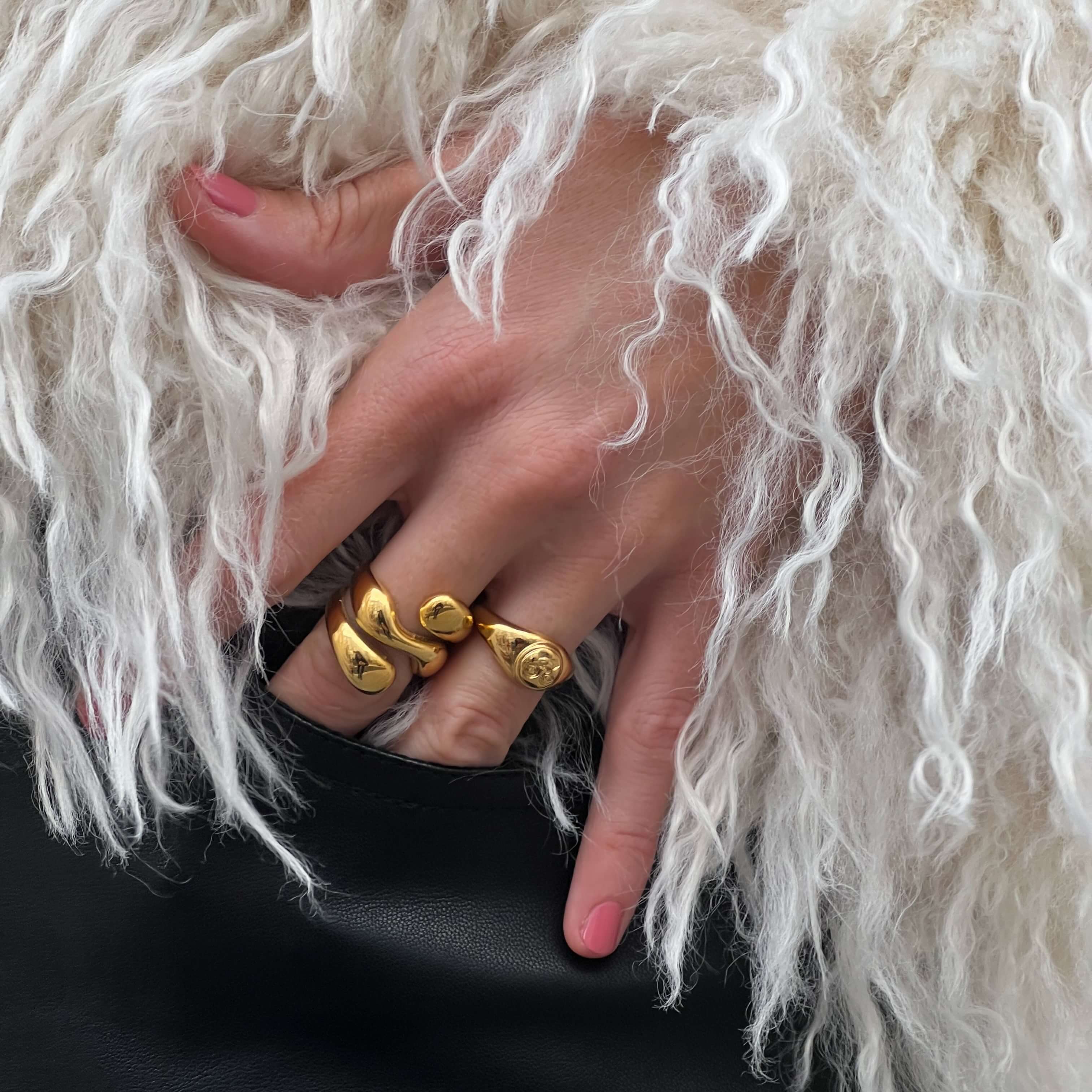Pavo Coil Ring | 18k Gold Plated Stainless Steel 4
