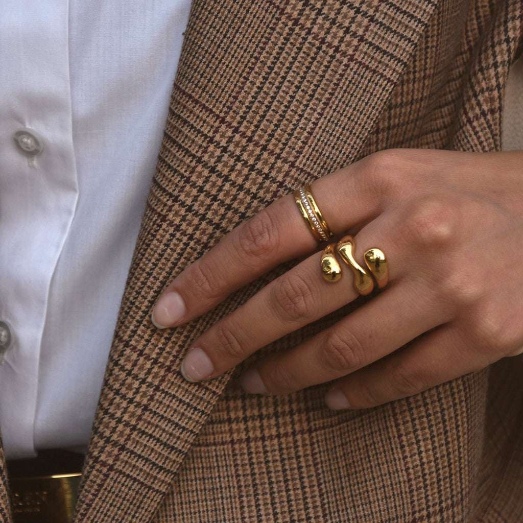 Pavo Coil Ring | 18k Gold Plated Stainless Steel 5