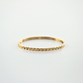 Pavo Pyramid Bangle | 18k Gold Plated Stainless Steel, Modern Design 0
