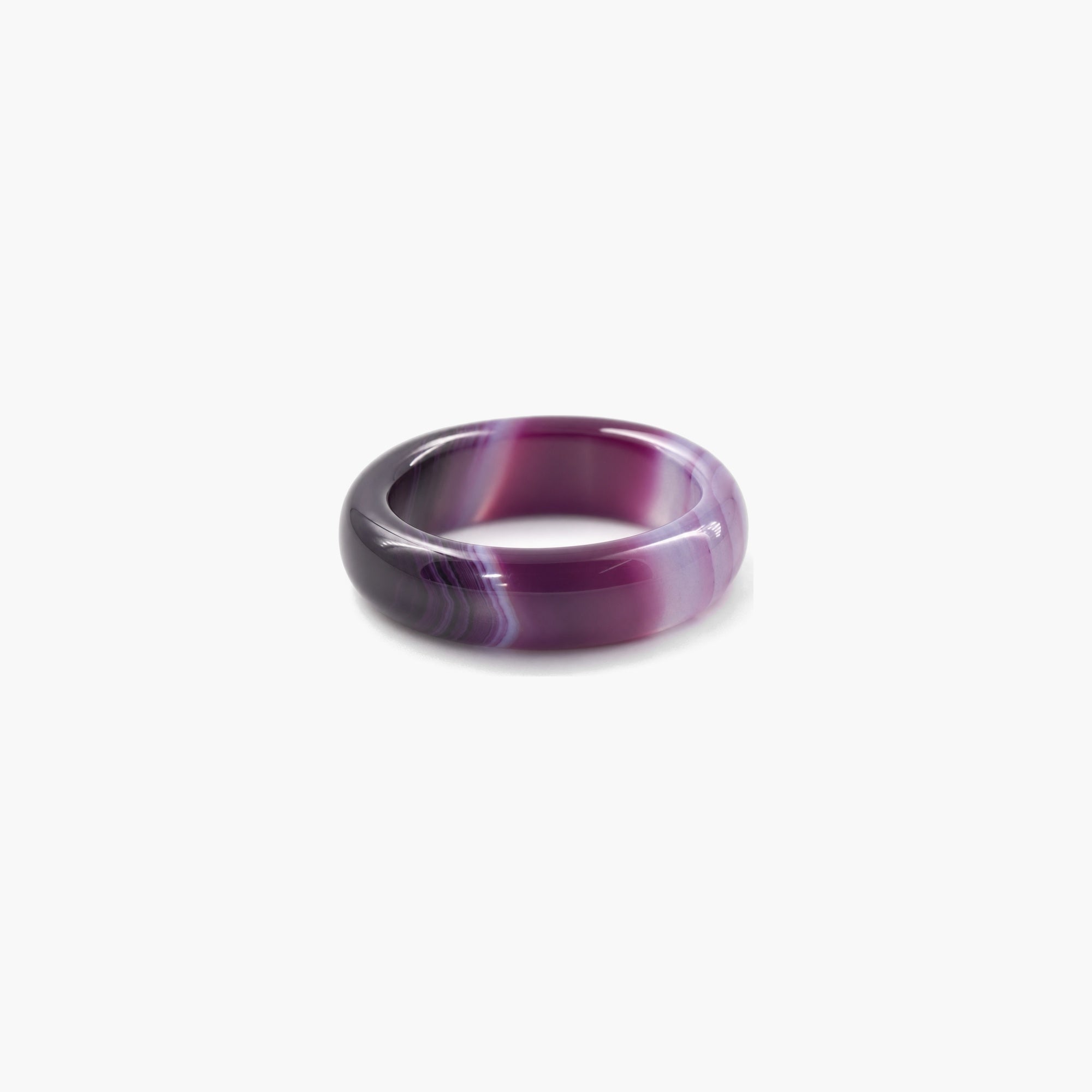 Prisma Band Ring | Purple Jade, 3mm Thickness 0