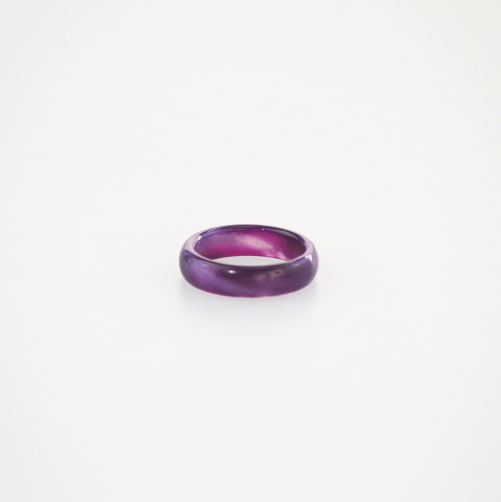 Prisma Band Ring | Purple Jade, 3mm Thickness 1