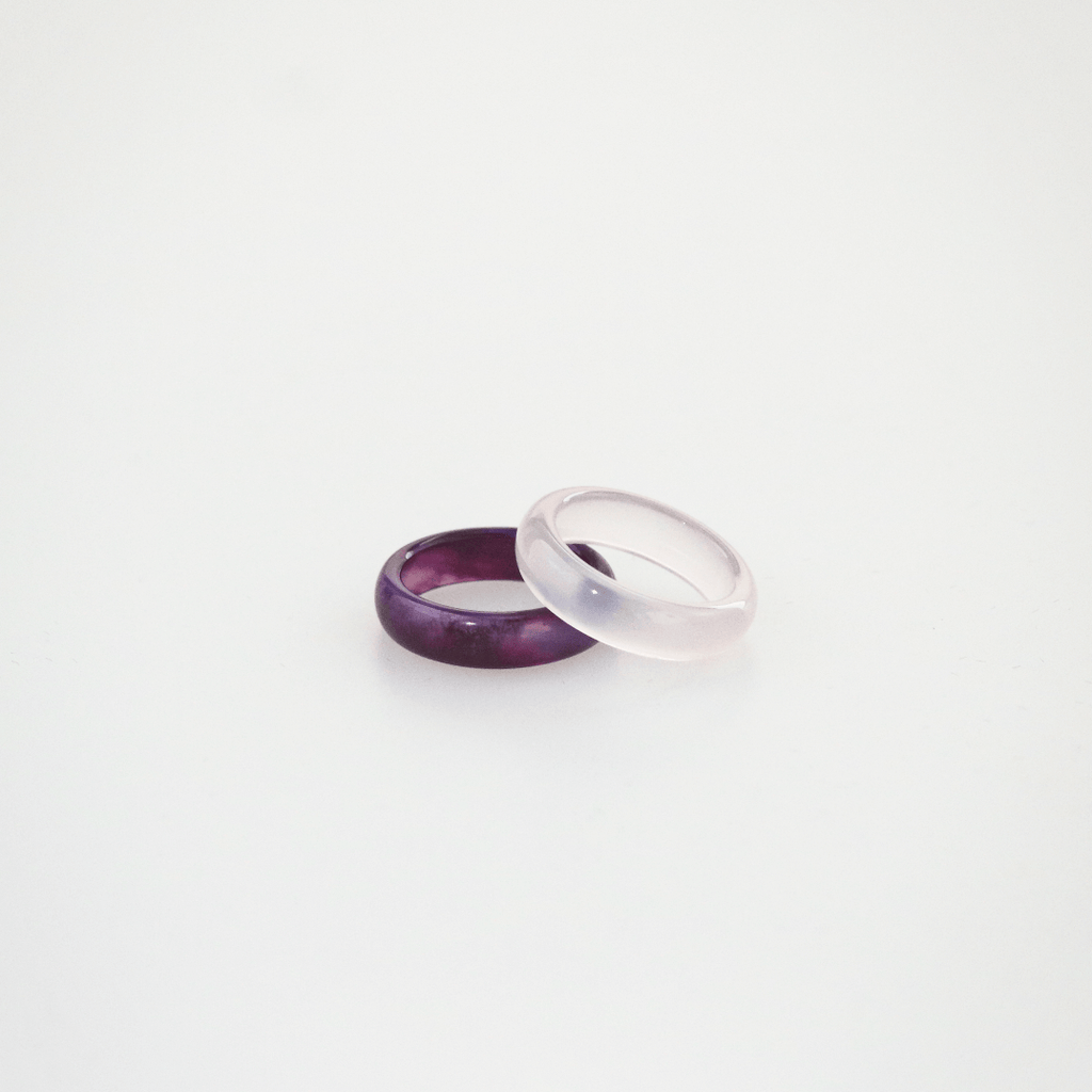 Prisma Band Ring | Purple Jade, 3mm Thickness 3