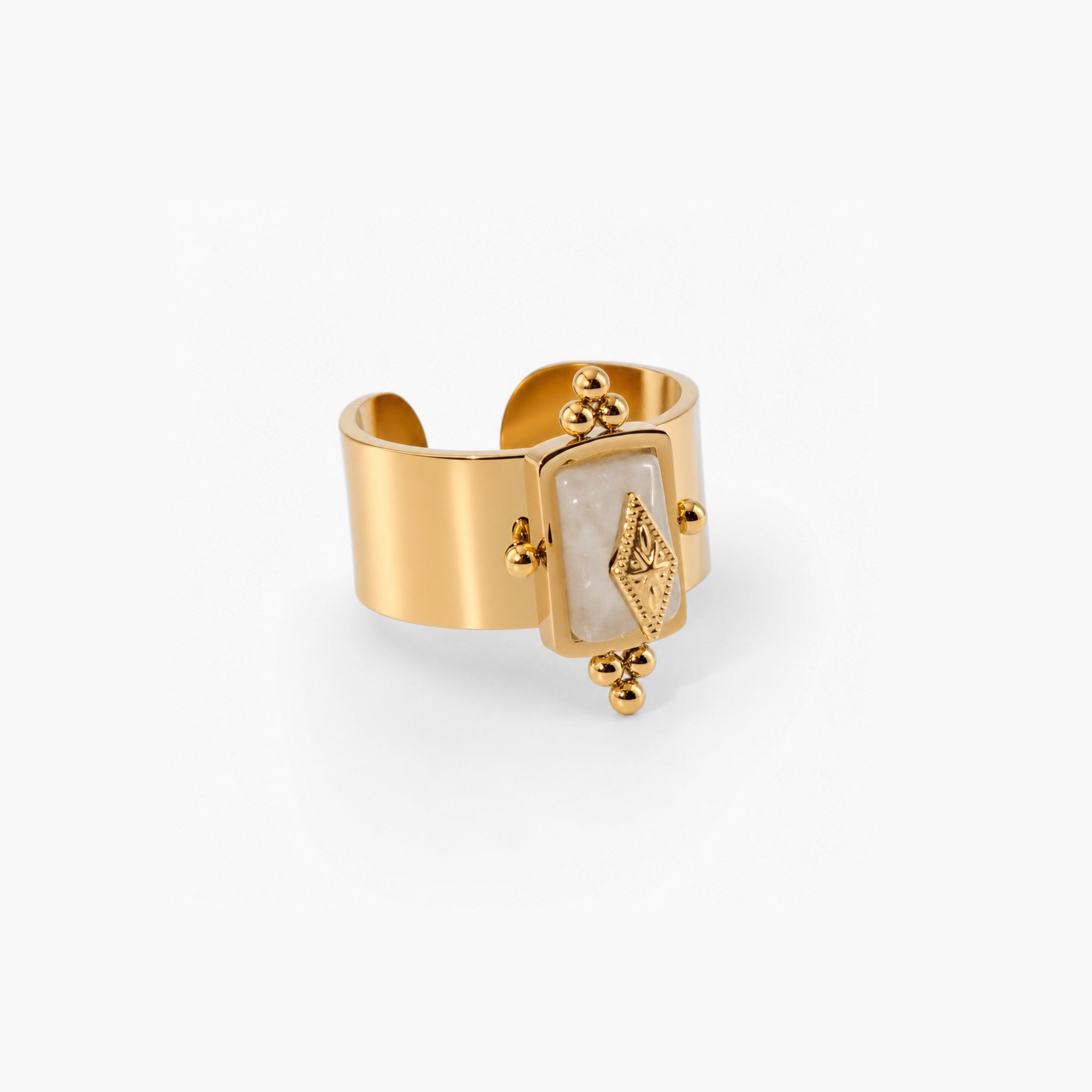 Riptide Knight Ring | 18k Gold Plated, Vintage Design, Waterproof 1