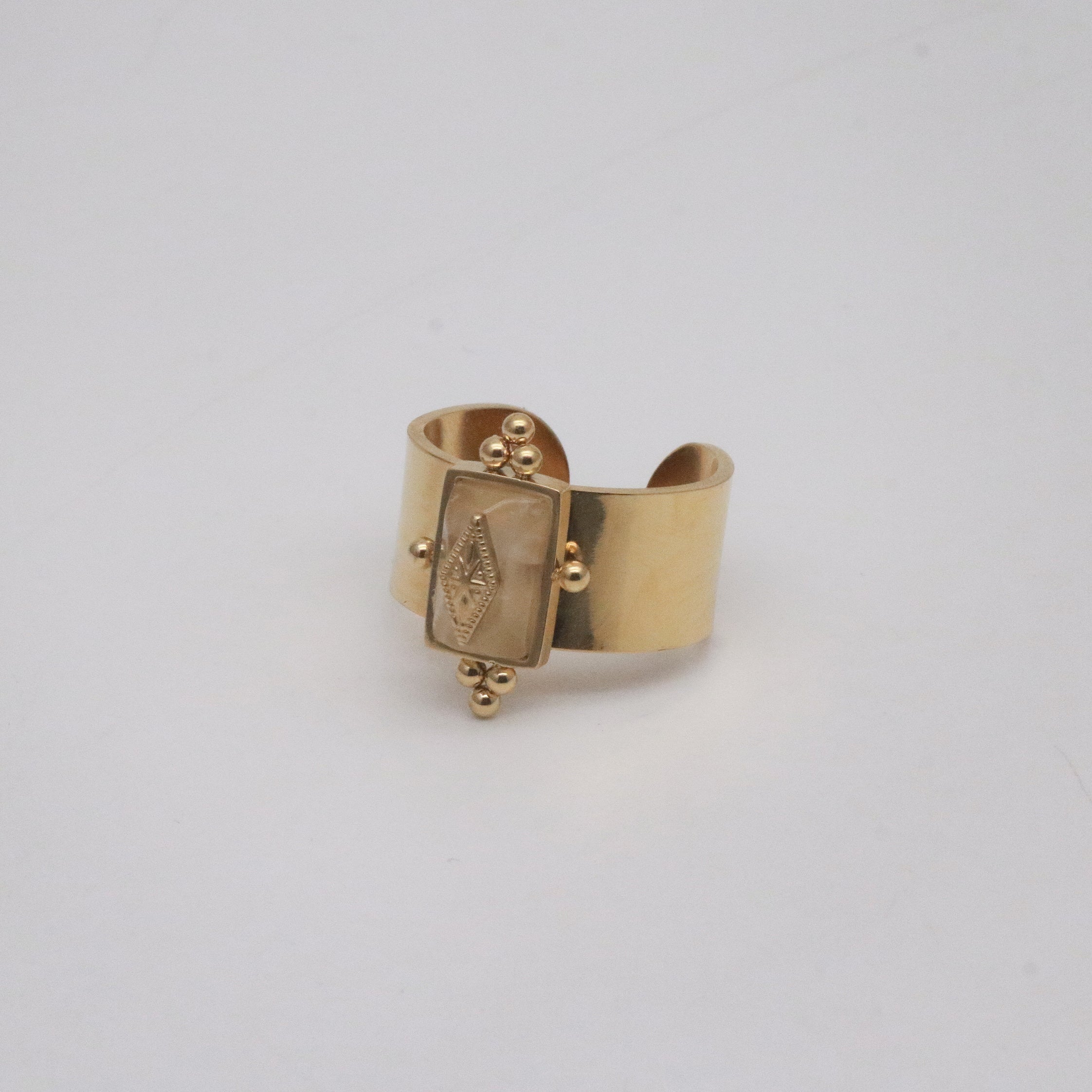 Riptide Knight Ring | 18k Gold Plated, Vintage Design, Waterproof 5