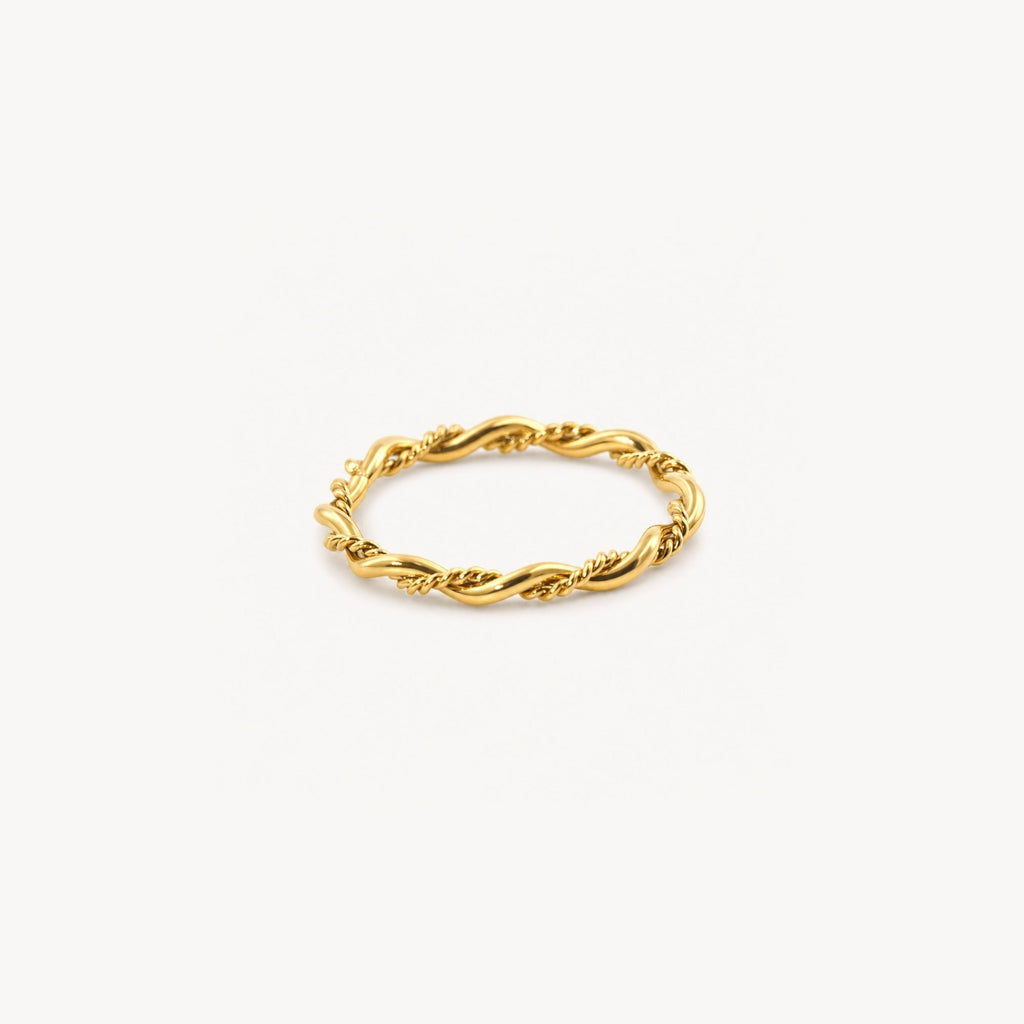 Riva Twist Ring | 18k Gold Plated Stainless Steel 0