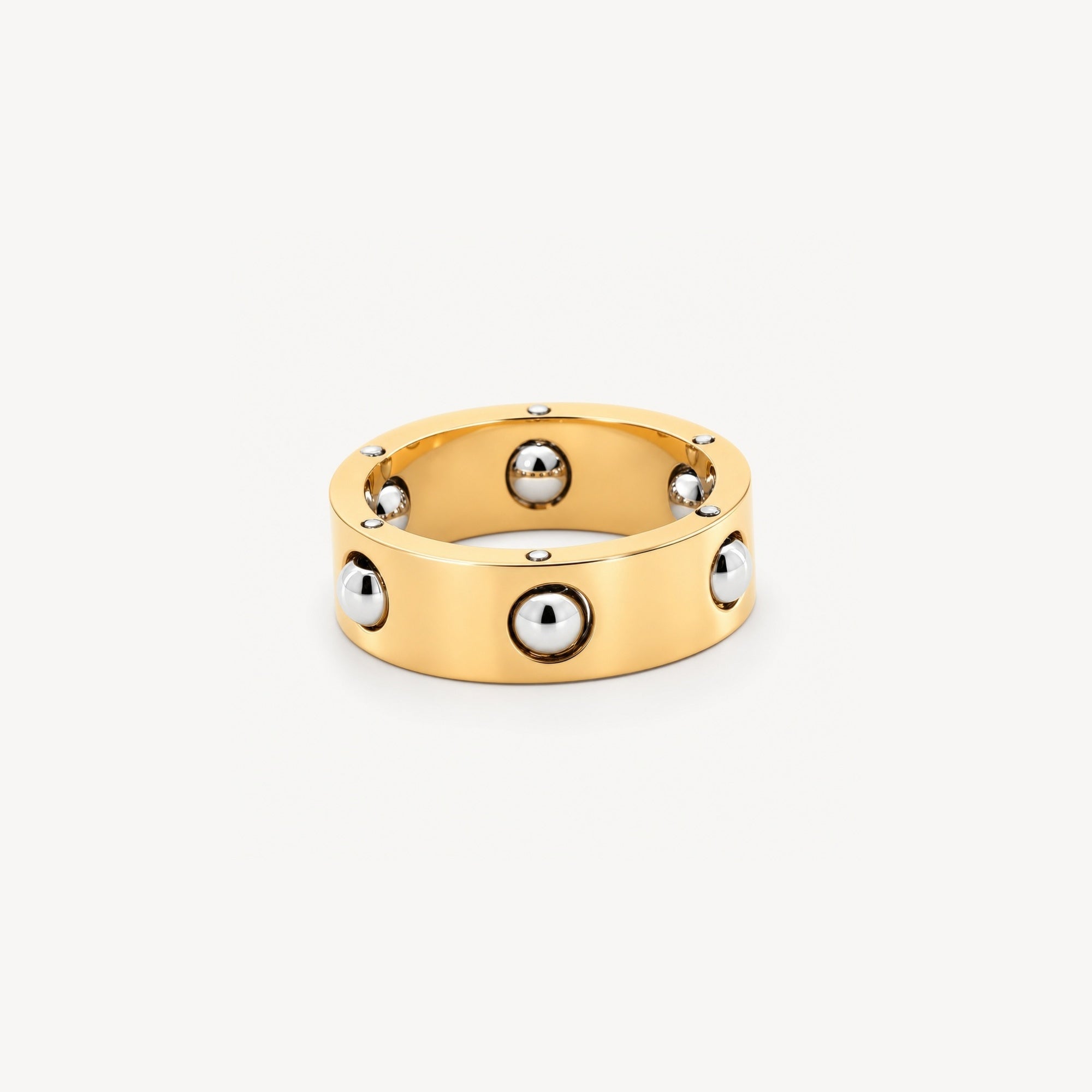 Riven Orbit Ring | 18k Gold Plated Stainless Steel 0