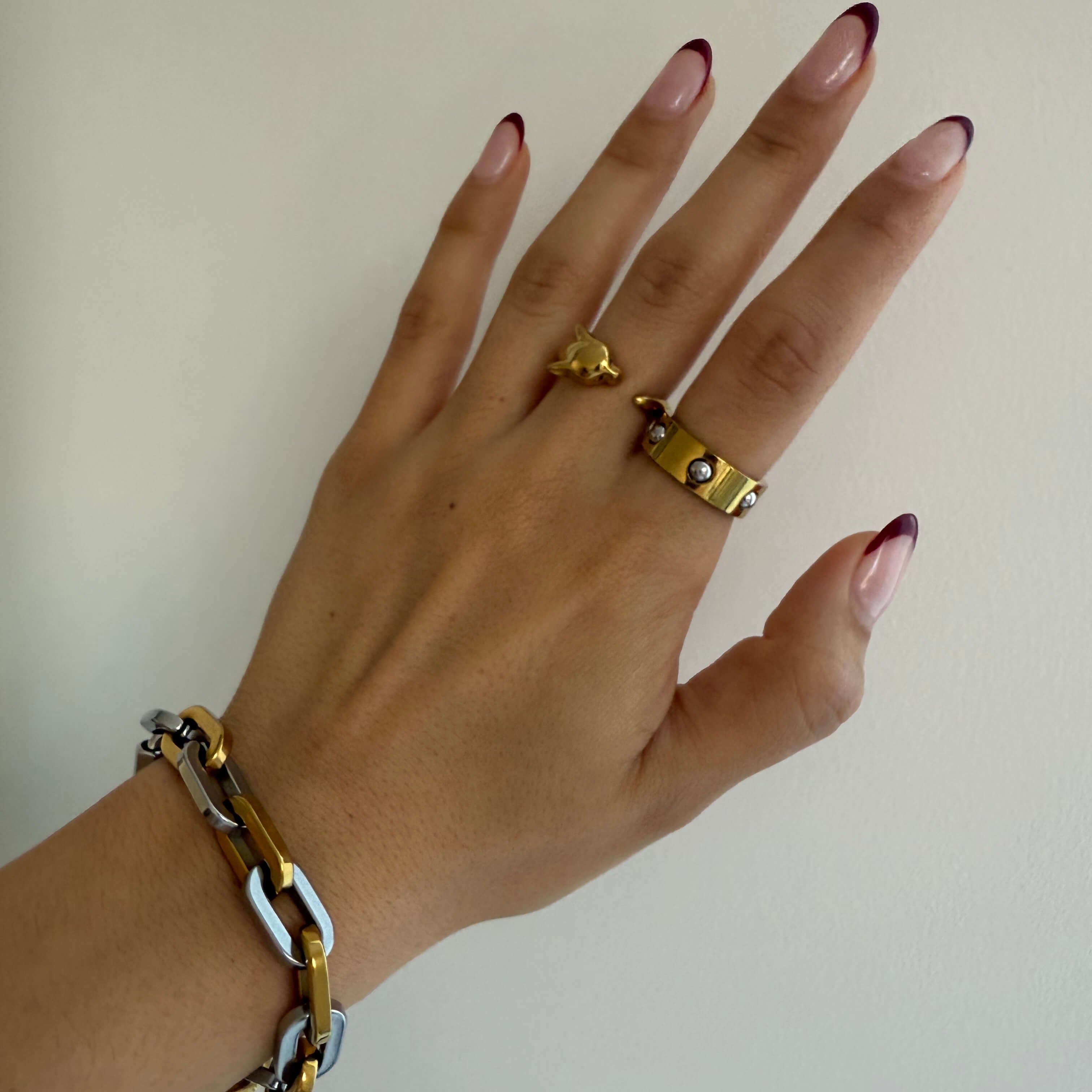 Riven Orbit Ring | 18k Gold Plated Stainless Steel 7