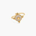 Riven Starburst Ring | 18k Gold Plated, Adjustable Size 5-8 0