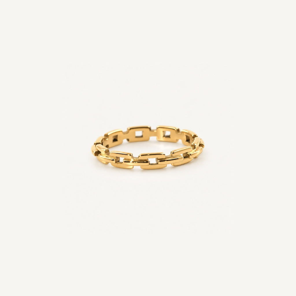Rylan Linked Ring | 18k Gold Plated Stainless Steel 0