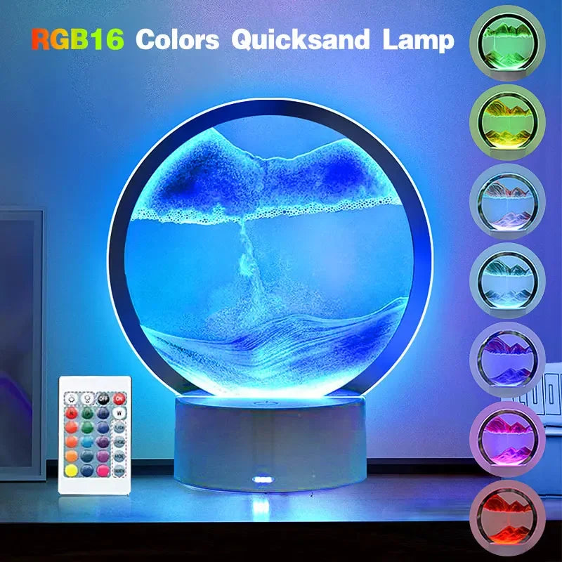 LED Sandscape Lamp with Remote