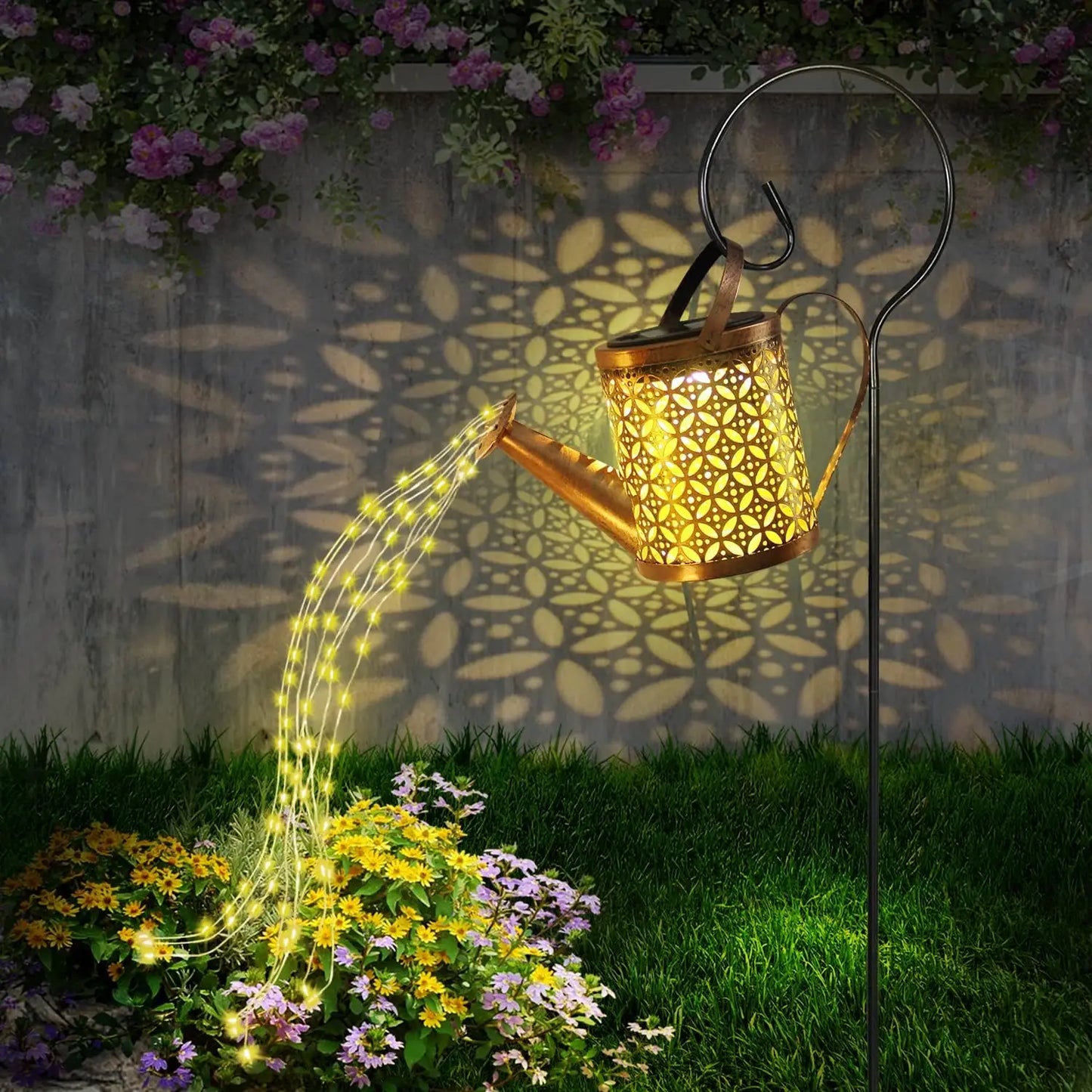 Solar Watering Can with Lights