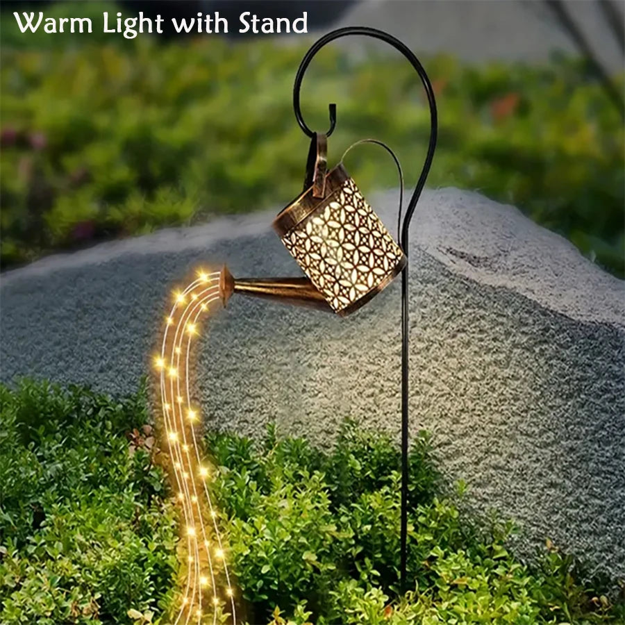 Solar Watering Can with Lights