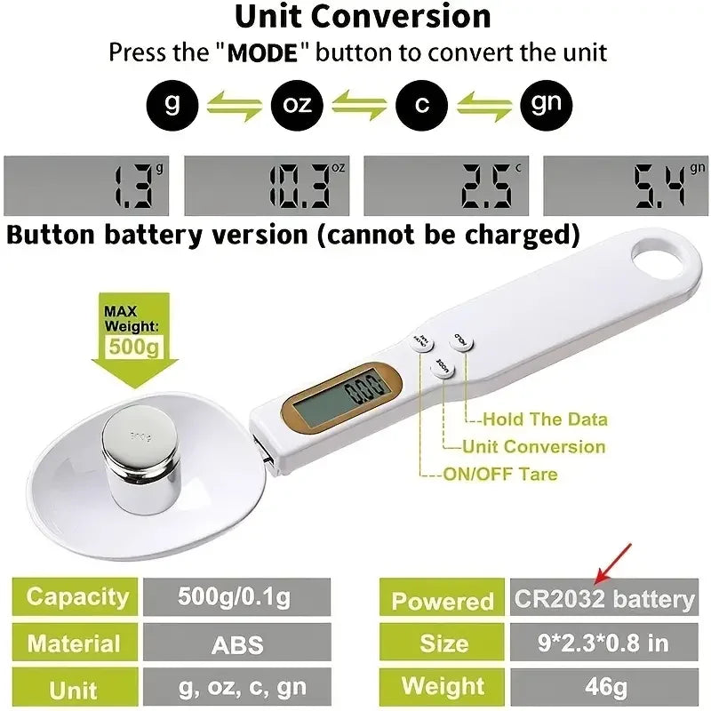 Mini Spoon Kitchen Digital Scale