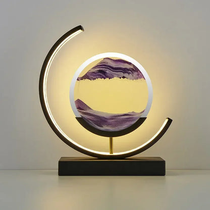 LED Moving Sand Art Table Lamp