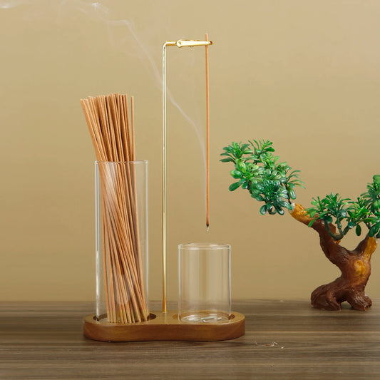 2 in 1 Incense Holder with Removable Glass Ash Catcher