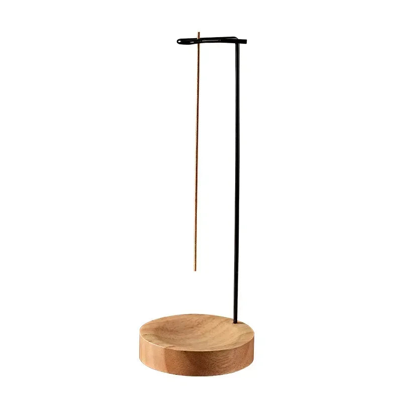 Incense Stick Holder Wooden Round Tray