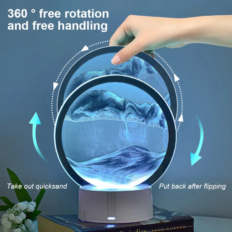 LED Sandscape Lamp with Remote