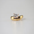 Sable Wave Ring | 18k Gold Plated Stainless Steel Waterproof 0