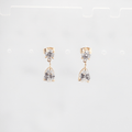 Sapphire Drop Earrings | 18k Gold Plated, Teardrop Design with CZ 0