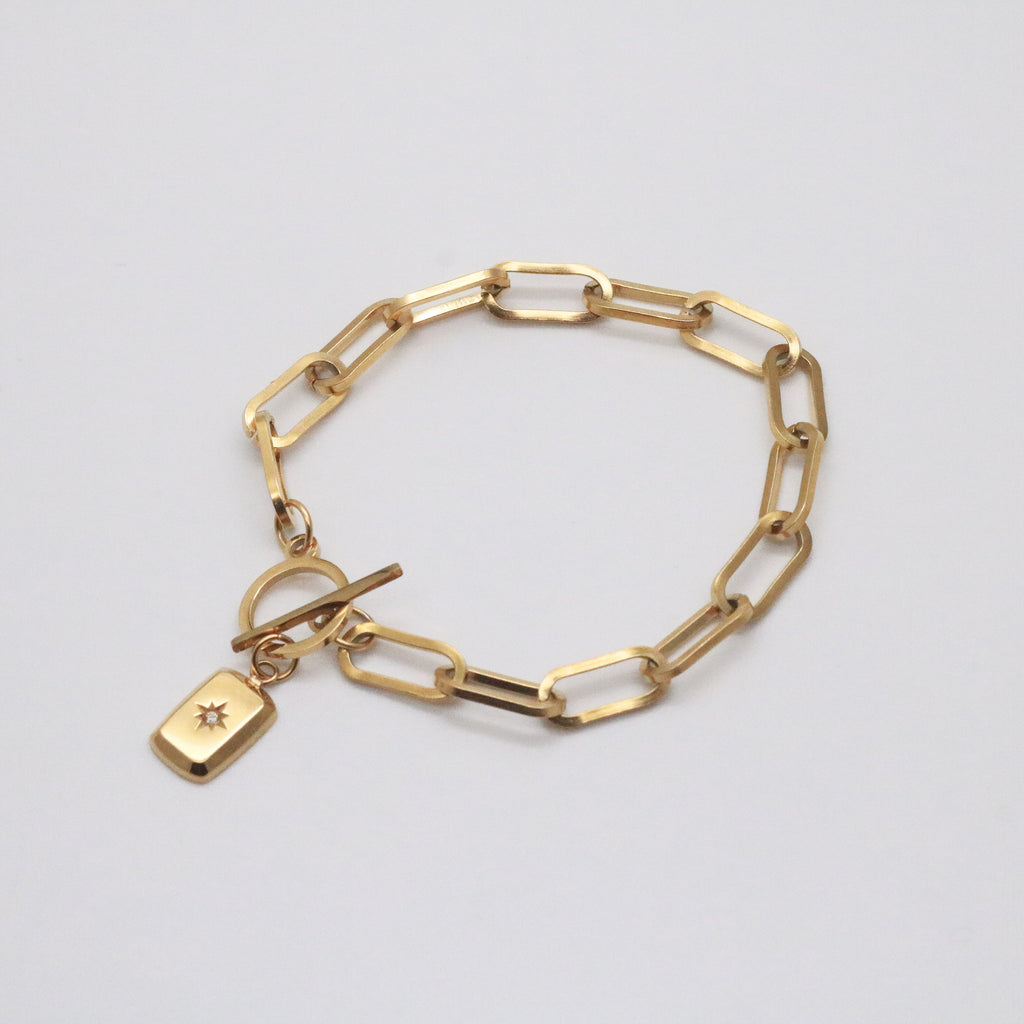 Savan Starburst Bracelet | 18k Gold Plated Stainless Steel 0