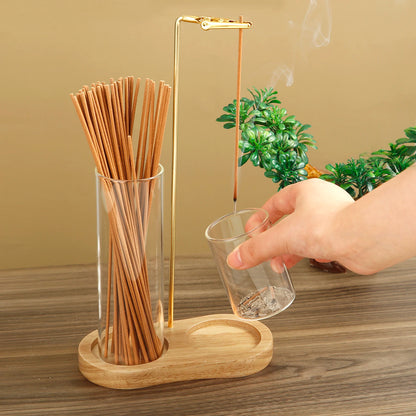 2 in 1 Incense Holder with Removable Glass Ash Catcher