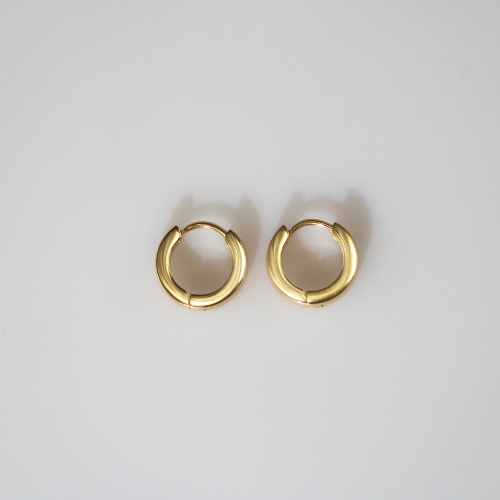 Sola Chunky Hoops | 18k Gold Plated Stainless Steel 4