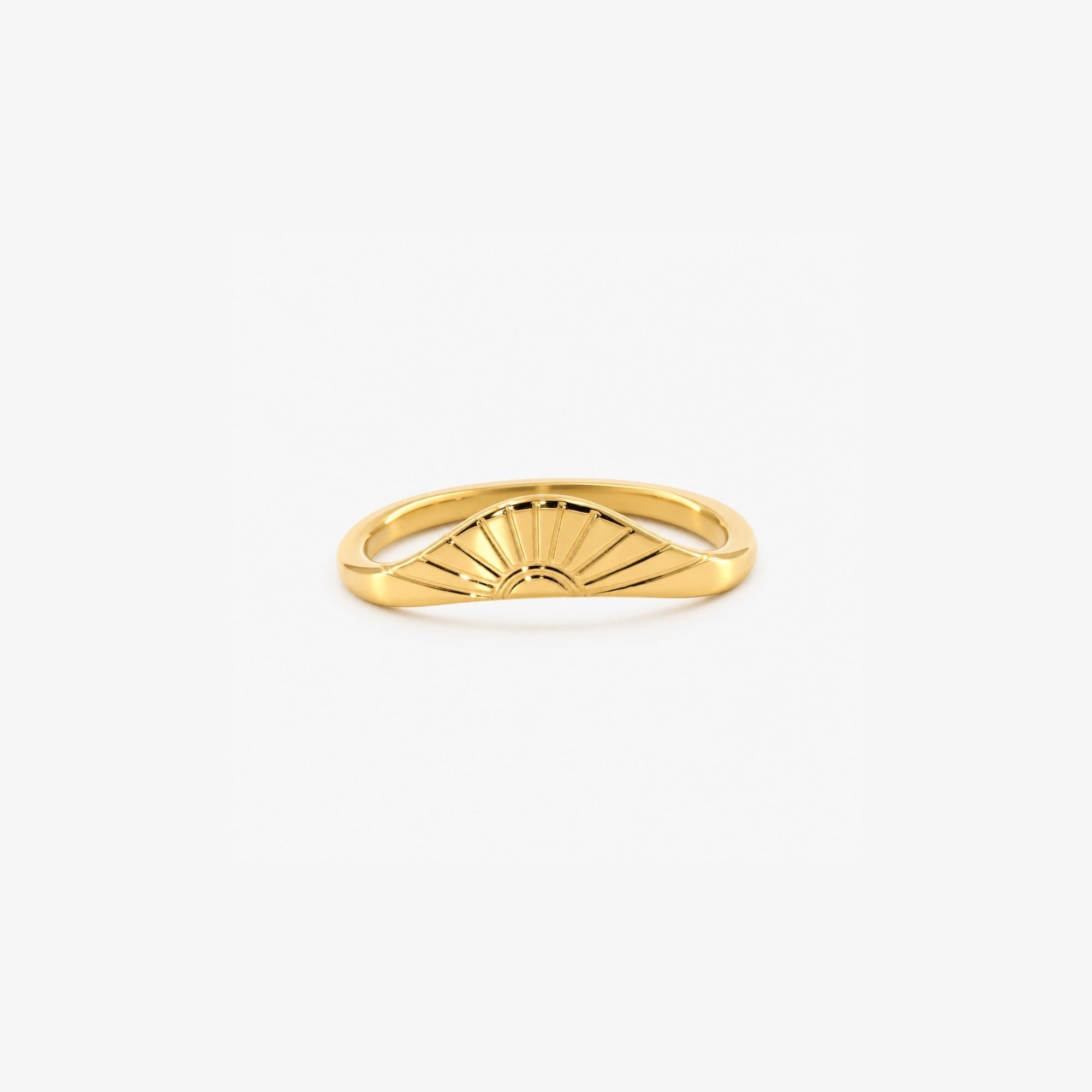 Soleil Arc Ring | 18k Gold Plated, Stainless Steel 0