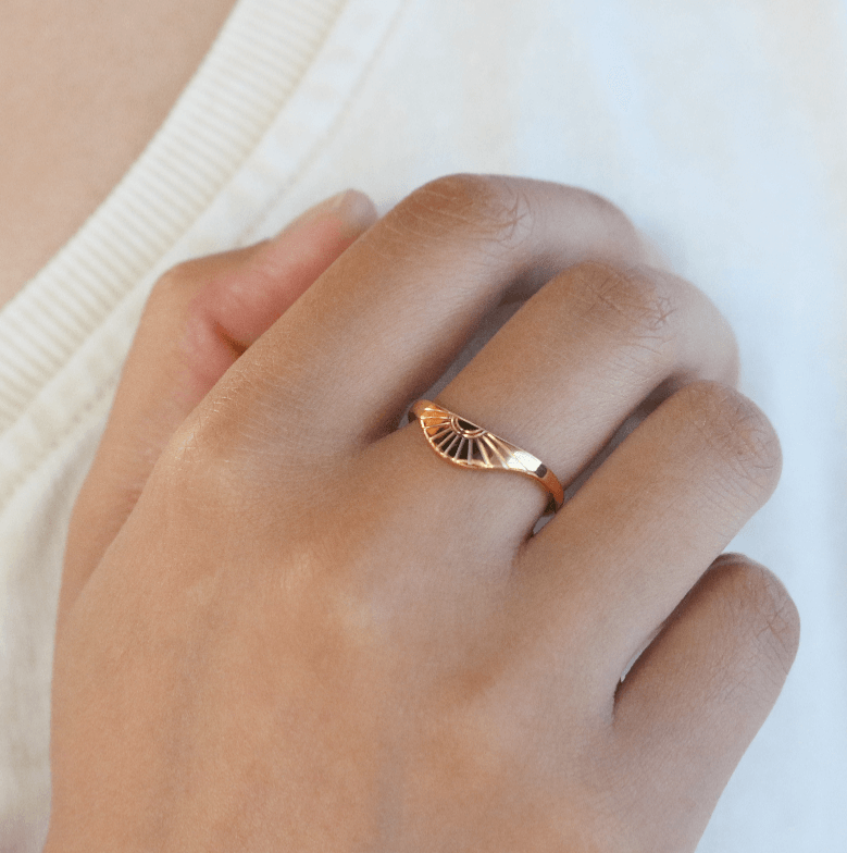 Soleil Arc Ring | 18k Gold Plated, Stainless Steel 1