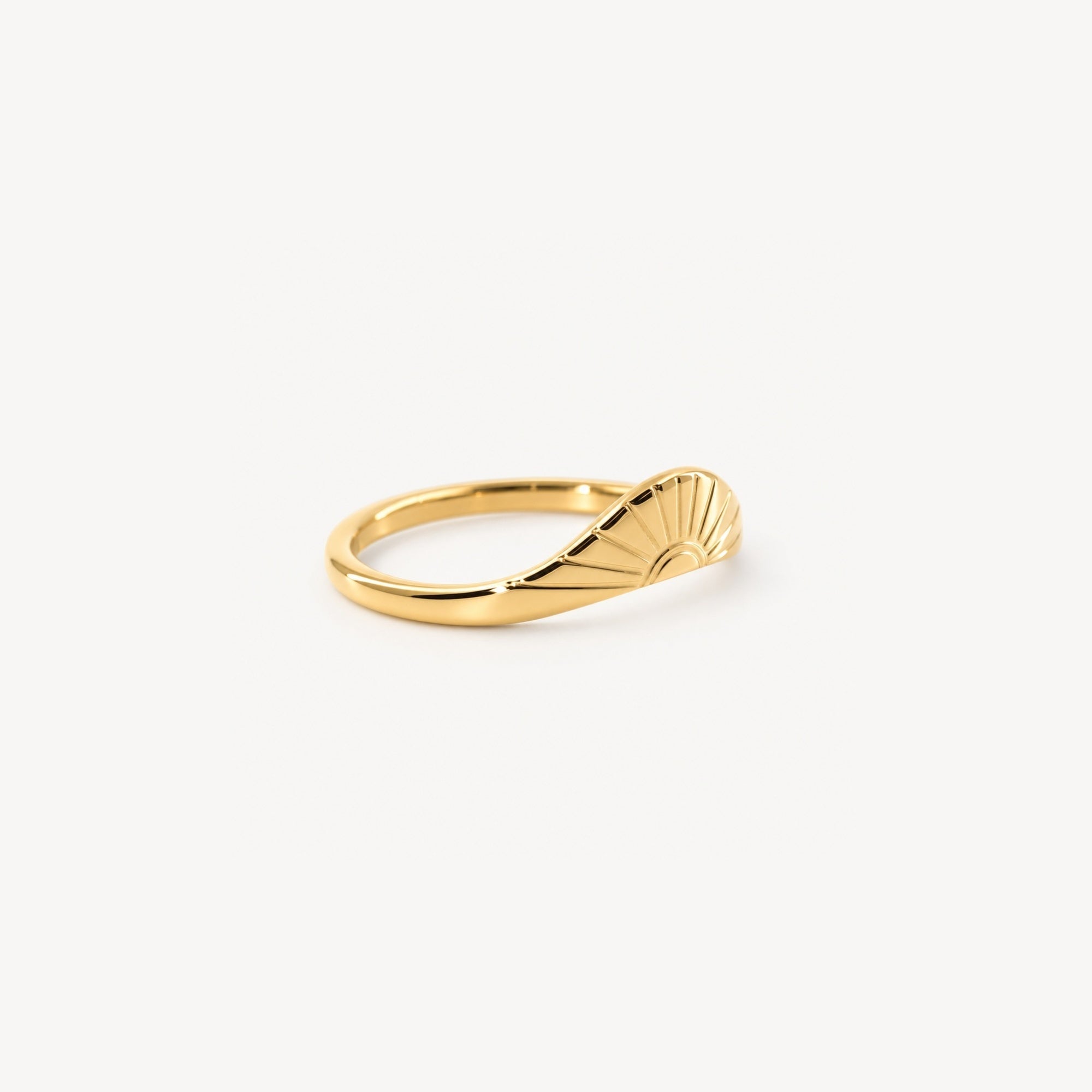 Soleil Arc Ring | 18k Gold Plated, Stainless Steel 2