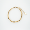 Soleil Beaded Bracelet | 18k Gold Plated, Adjustable Length 0