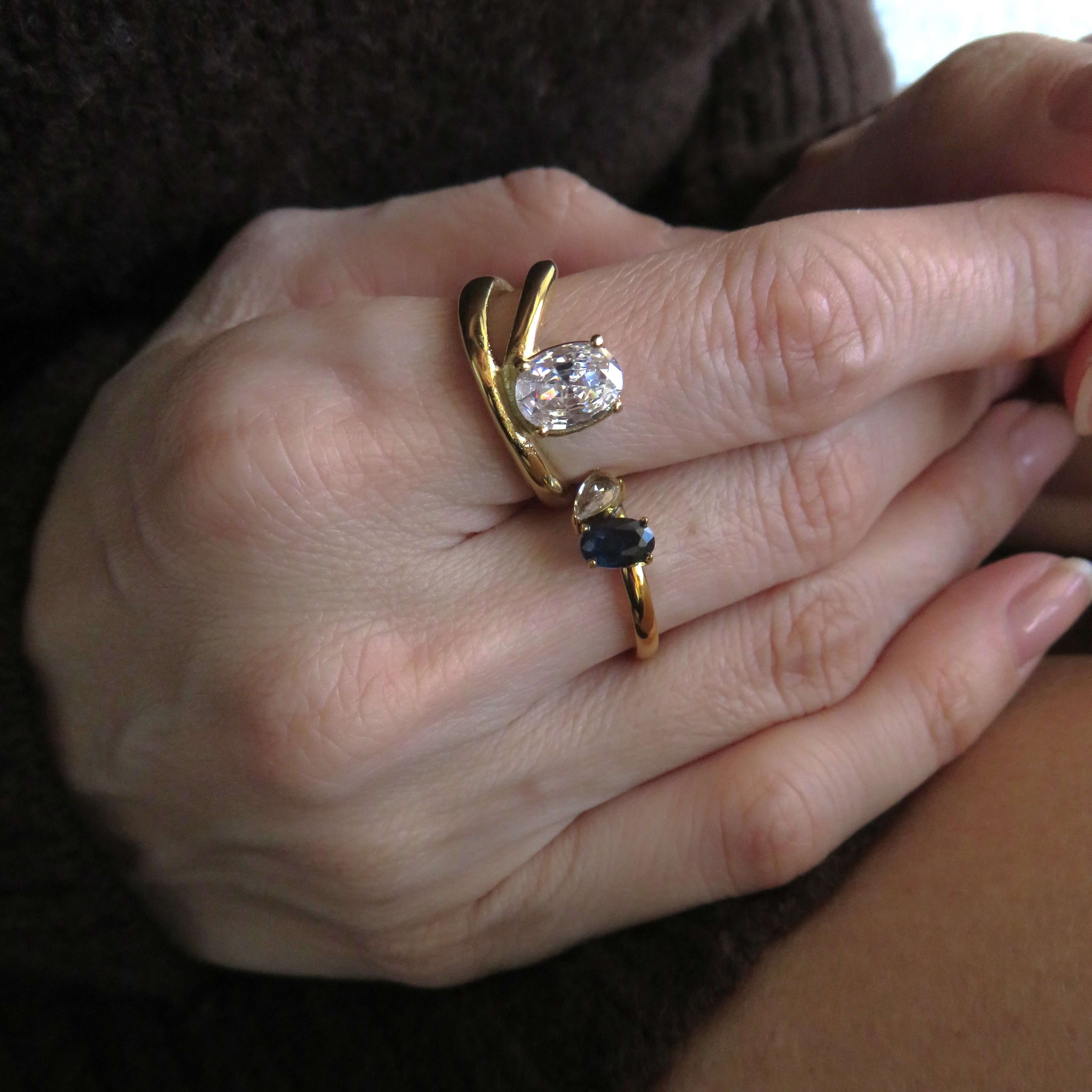 Soleil Curve Ring | 18k Gold Plated Stainless Steel 4