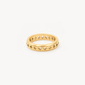 Soleil Eternity Band Ring | 18k Gold Plated Stainless Steel 0