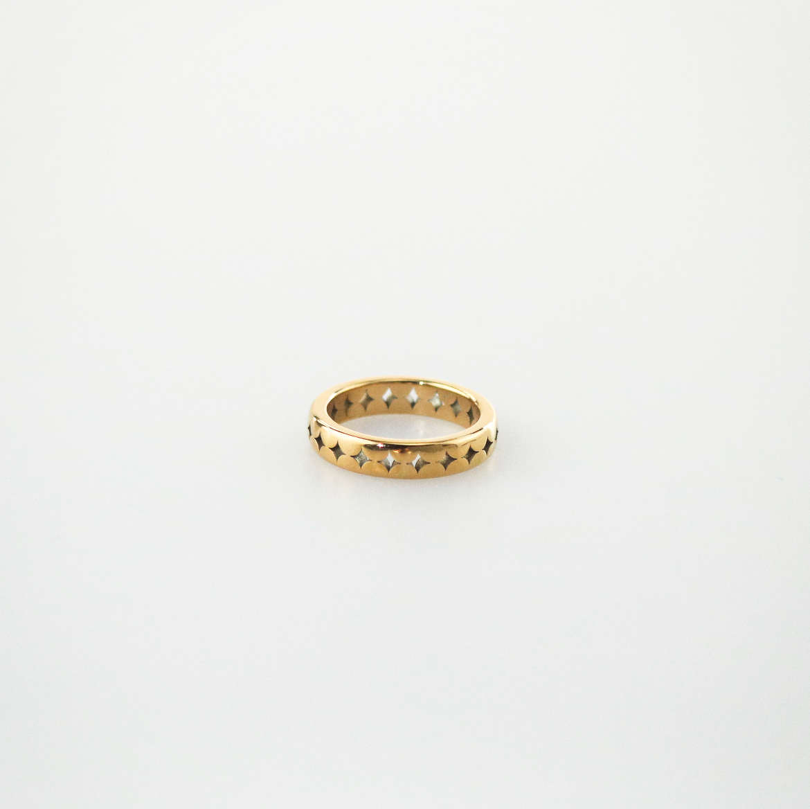 Soleil Eternity Band Ring | 18k Gold Plated Stainless Steel 2
