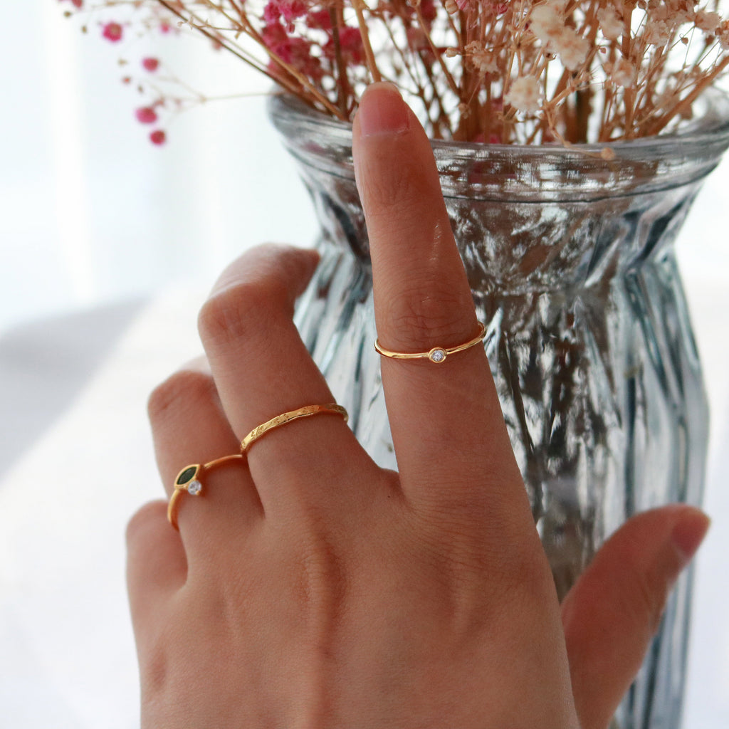 Soleil Loop Ring | 18k Gold Plated Sterling Silver 3