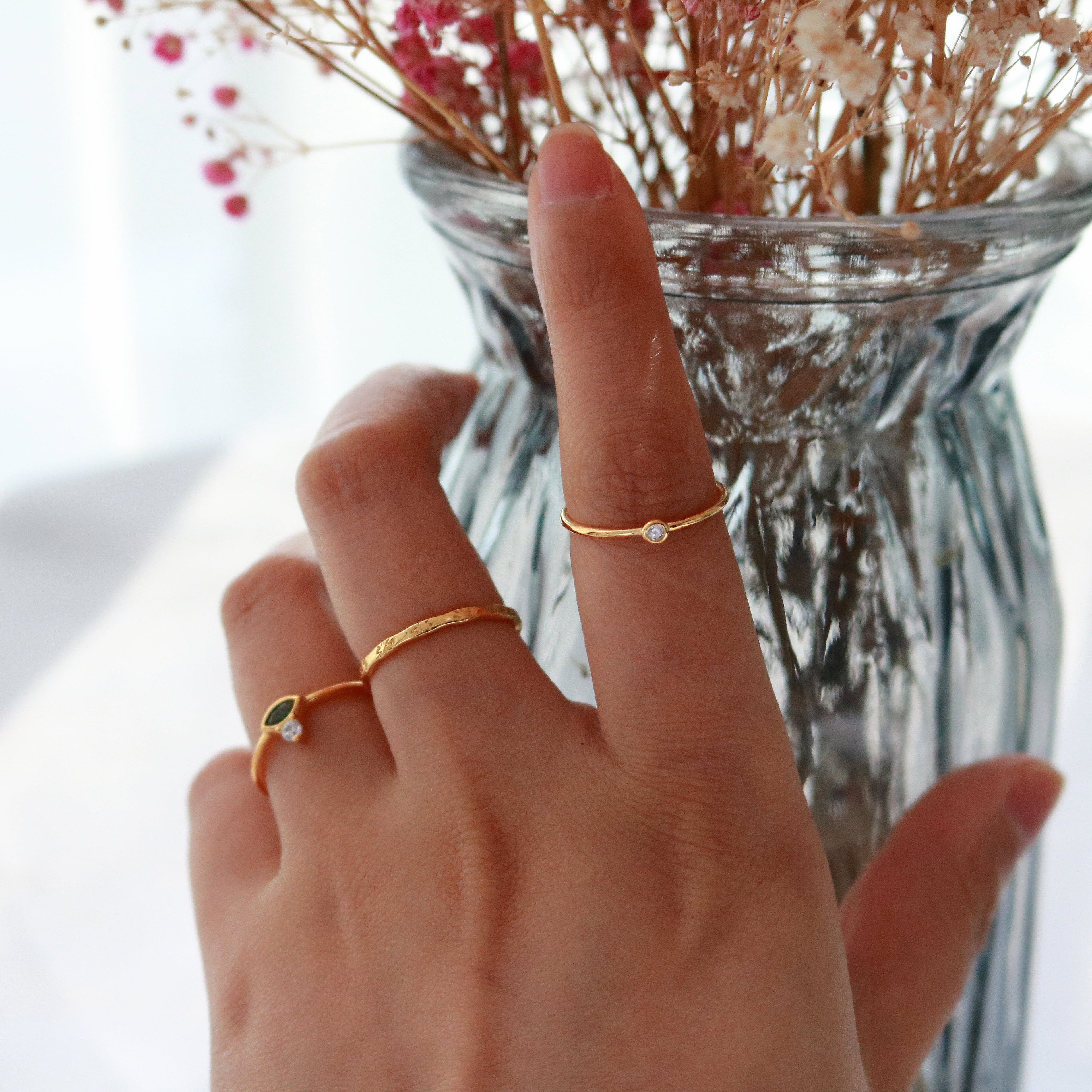Soleil Loop Ring | 18k Gold Plated Sterling Silver 3