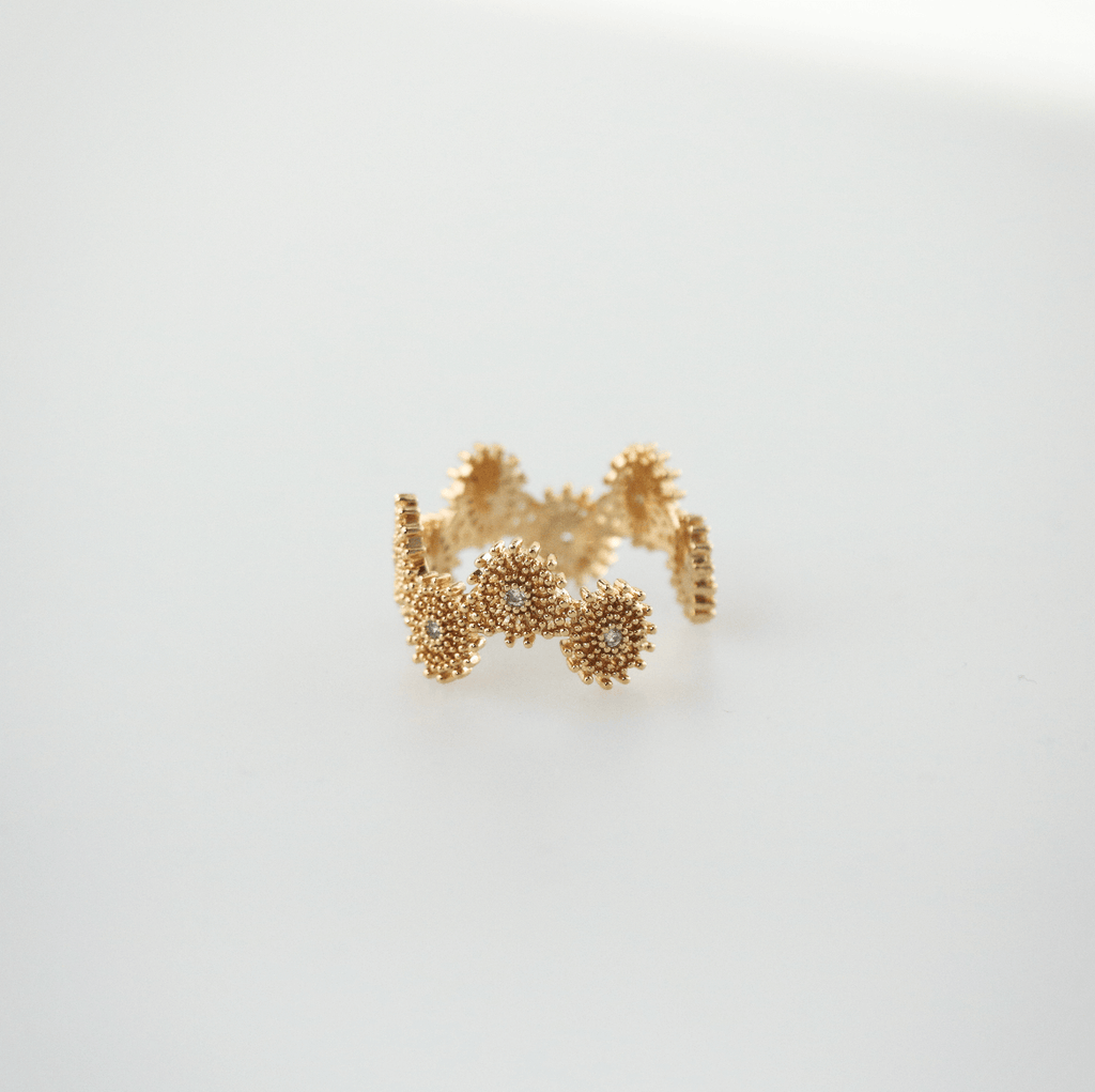 Soleil Open Ring | 18k Gold Plated Adjustable Brass 2