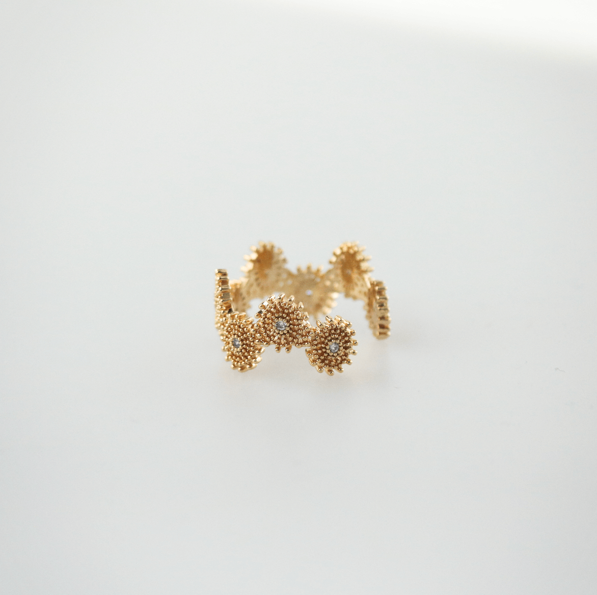 Soleil Open Ring | 18k Gold Plated Adjustable Brass 2