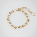 Sora Chain Bracelet | 18k Gold Plated, Zircon Accents, Adjustable Length 0