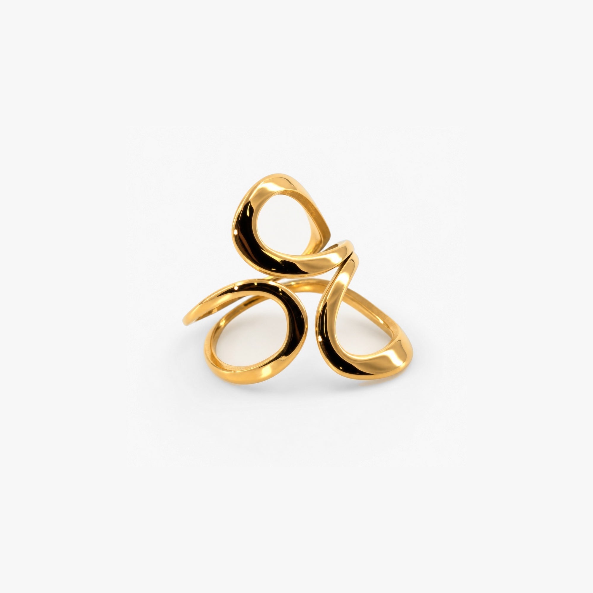 Sora Flow Ring | 18k Gold Plated Stainless Steel 2