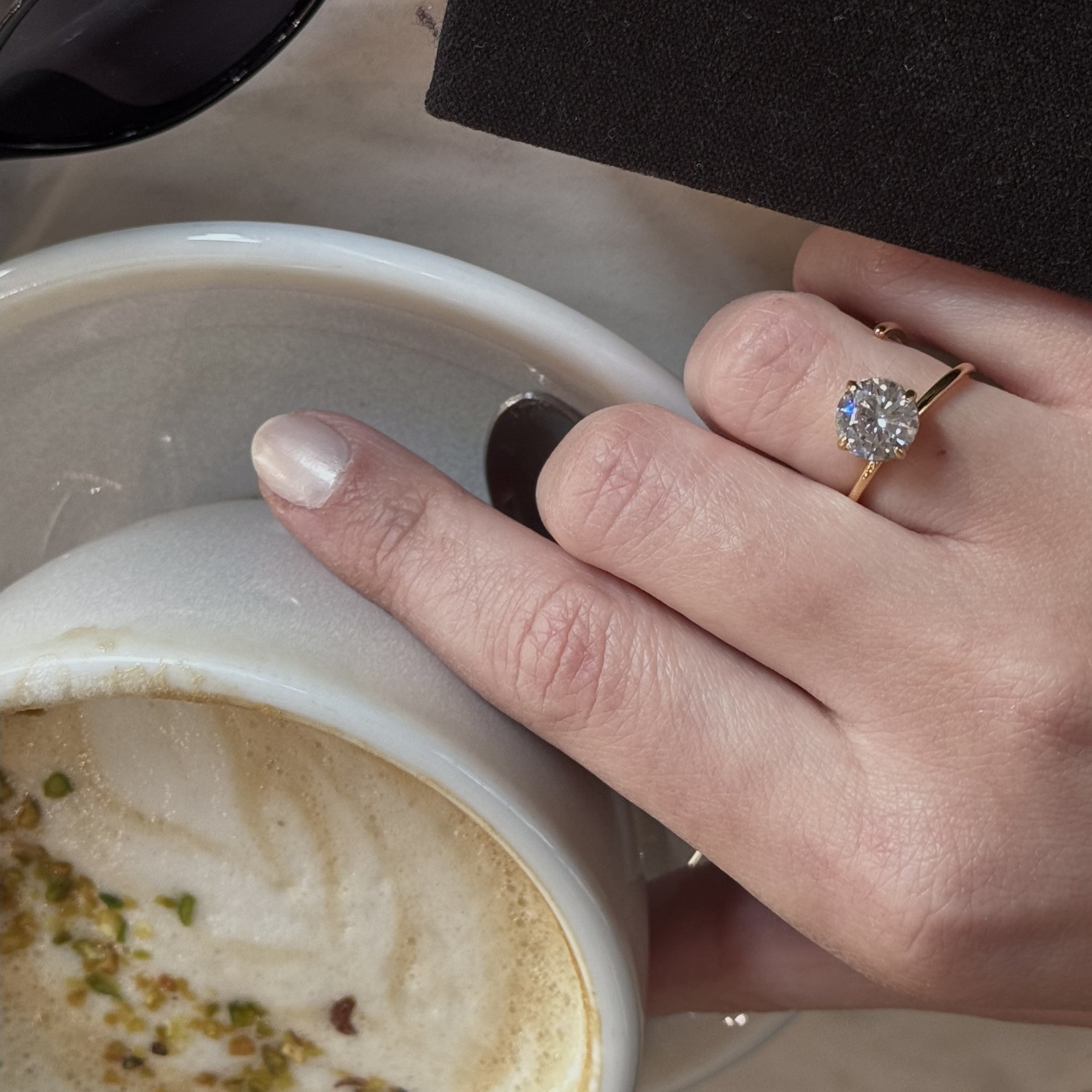 Sora Wrap Ring | 18k Gold Plated, Round-Cut Stone 2
