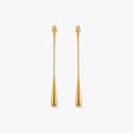 Talia Dangle Earrings | 18k Gold Plated Stainless Steel, 75mm Length 0