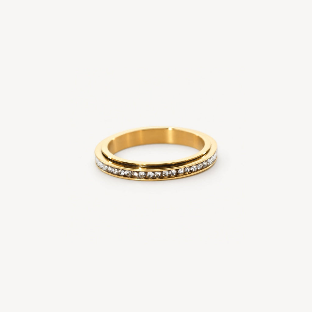 Talia Eternity Ring | 18k Gold Plated, Rotating Band for Women 0