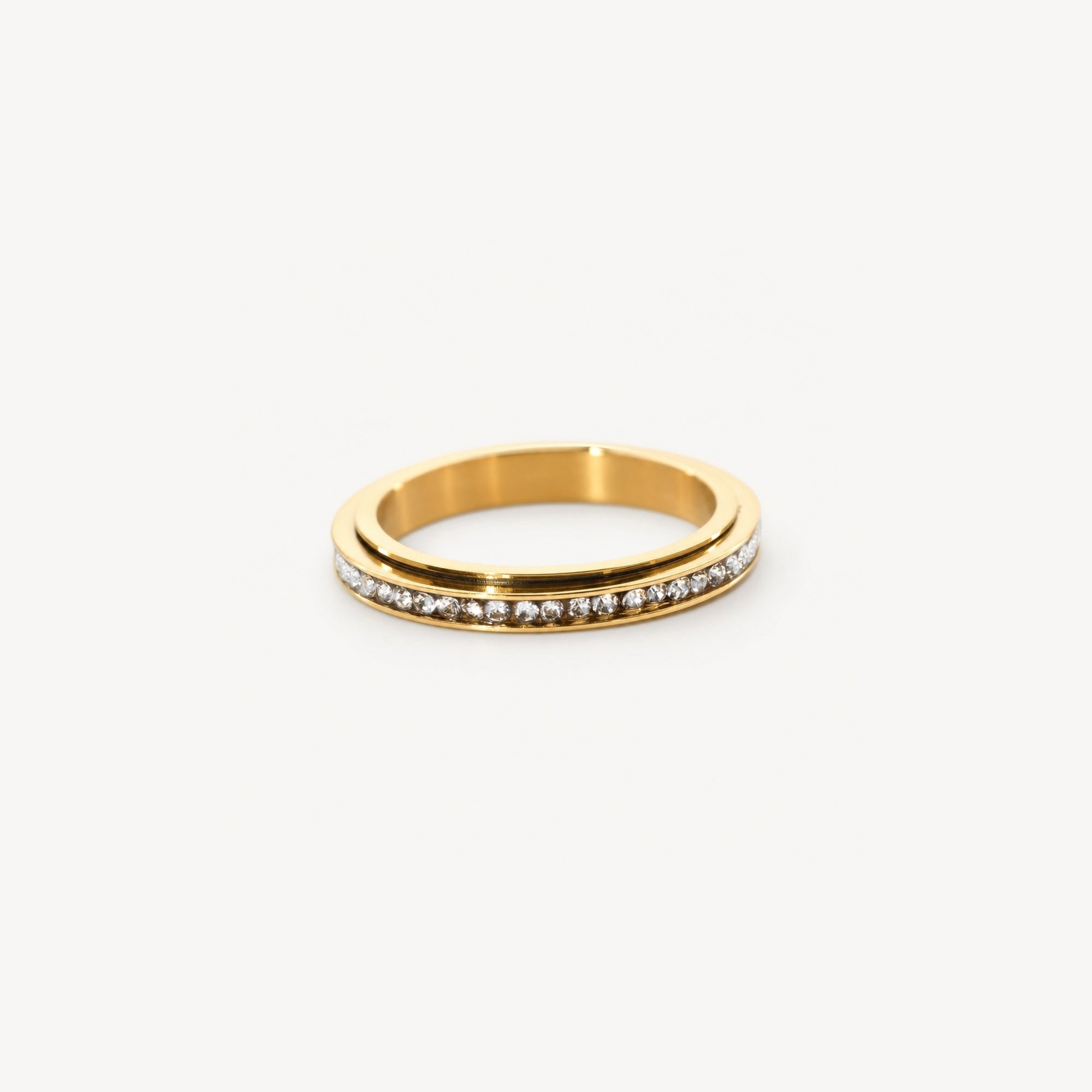 Talia Eternity Ring | 18k Gold Plated, Rotating Band for Women 0